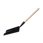 Совок хозяйственный, 19×19×5 см, металл, деревянный черенок 35 см, МИКС - Фото 2