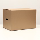 Коробка складная, бурая, с ручками 60 х 40 х 40 см - Фото 1
