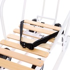 Санки детские с колёсами «Тимка 5 универсал», с ручкой, цвет белый - Фото 4