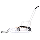 Санки детские с колёсами «Тимка 5 универсал», с ручкой, цвет белый - Фото 5