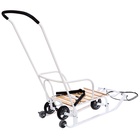 Санки детские с колёсами «Тимка 5 универсал», с ручкой, цвет белый - Фото 6