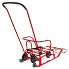 Санки детские с колёсами «Тимка 5 универсал», с ручкой, цвет алый - Фото 5