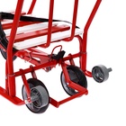 Санки детские с колёсами «Тимка 5 универсал», с ручкой, цвет алый - Фото 7