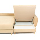 Угловой диван «Неаполь», механизм еврокнижка, правый угол, велюр, цвет бежевый - Фото 4