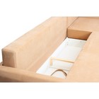 Угловой диван «Неаполь», механизм еврокнижка, правый угол, велюр, цвет бежевый - Фото 5