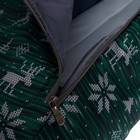 Сиденье для санок с чехлом для ног, универсальное, принт скандинавский, цвет зелёный - Фото 4