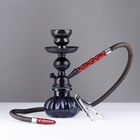 Кальян в сборе для курения комплект «Тунч», 25 см, 1 трубка, черный - Фото 1
