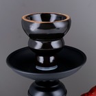 Кальян в сборе для курения комплект «Тунч», 25 см, 1 трубка, черный - Фото 3