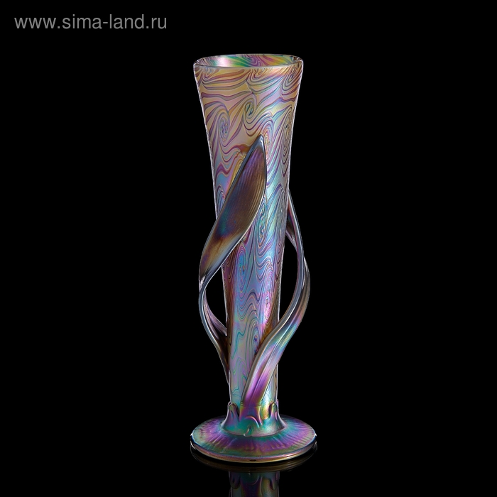 Ваза интерьерная "Iris Leaf Glass", 33 см - Фото 1