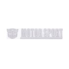 Шильдик металлопластик Skyway "MOTORSPORTDESTROY", наклейка, серый, 150*30 мм - фото 293549108