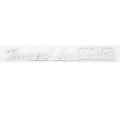 Шильдик металлопластик Skyway "TUNEDBYHKS", наклейка, серый, 150*18 мм