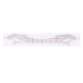 Шильдик металлопластик Skyway "TIGERSHARK", наклейка, серый, 150*20 мм