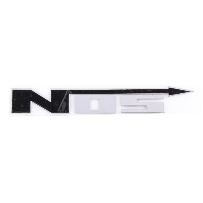 Шильдик металлопластик Skyway "NOS", наклейка, черный, 150*20 мм - Фото 1