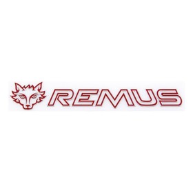 Шильдик металлопластик Skyway "REMUS", наклейка, красный, 150*25 мм