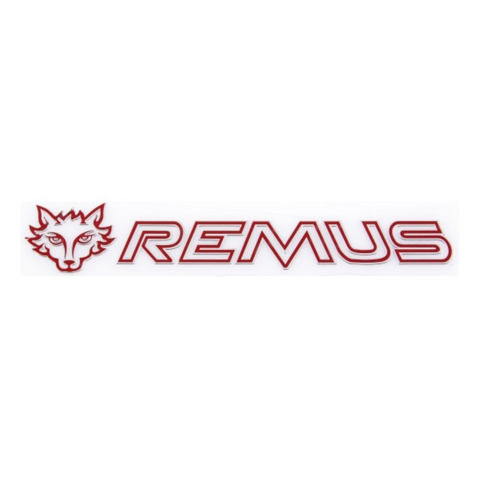 Шильдик металлопластик Skyway "REMUS", наклейка, красный, 150*25 мм - Фото 1