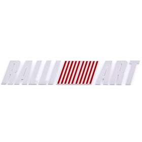 Шильдик металлопластик Skyway "RALLI ART", наклейка, красный, 140*20 мм