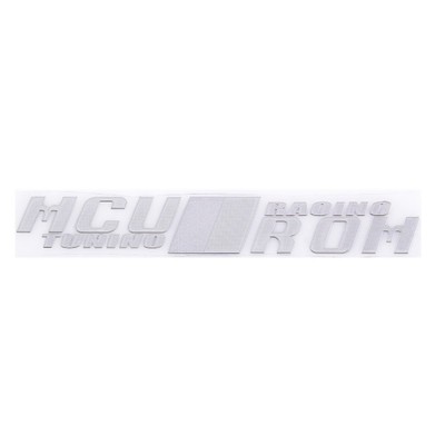 Шильдик металлопластик Skyway "MCU", наклейка, серый, 140*25 мм