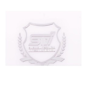 Шильдик металлопластик Skyway "STI", наклейка, 50*55 мм