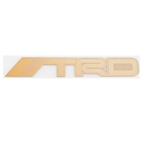 Шильдик металлопластик Skyway "TRD 2", наклейка, желтый, 140*20 мм