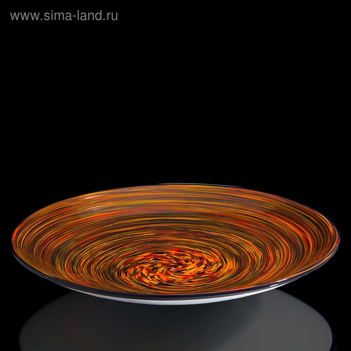 Блюдо интерьерное "Milan Glass", оранжевая, 48 × 48 см - Фото 1