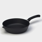 Сковорода литая Magma, d=26 см, h=6 см, пластиковая ручка, индукция, чугун, чёрная - Фото 1