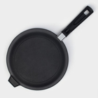 Сковорода литая Magma, d=26 см, h=6 см, пластиковая ручка, индукция, чугун, чёрная - Фото 3