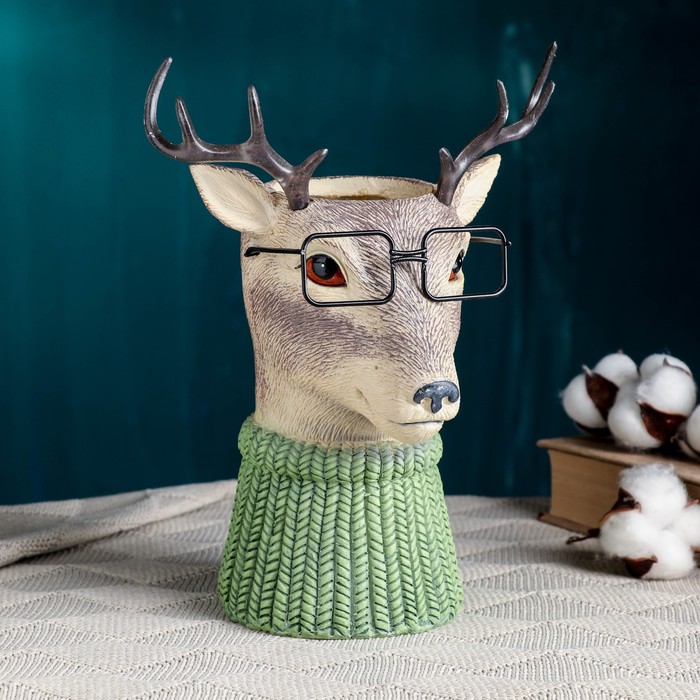 Ваза «Олень в очках», 22×15×26 см - Фото 1