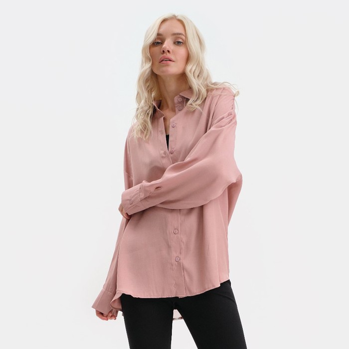 Рубашка женская MIST: Classic Collection, размер 44-46, розовый - Фото 1
