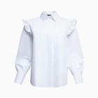 Рубашка женская MIST: Classic Collection, размер 48, белый - Фото 9
