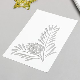 

Трафарет "Веточка с шишкой" 24х16 см