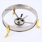 Мармит, 31×23 см, на подставке для подогрева, с крышкой, нержавеющая сталь - Фото 3