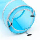 Туннель для кошек с 2 игрушками, 120 х 25 см, голубой - Фото 4