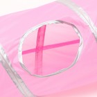 Туннель для кошек с 2 игрушками, 120 х 25 см, розовый - Фото 5