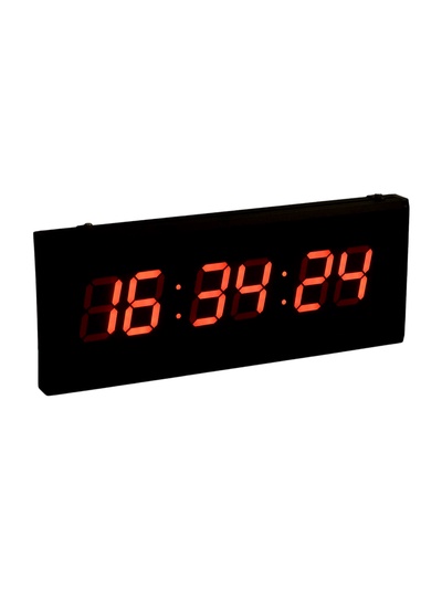 Часы настенные электронные «Соломон», 48×19×3 см, индикация красная, 7.5×4 см