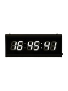 Часы электронные настенные «Соломон», 48×19×3 см, 7.5×4 см, белая индикация 9037326