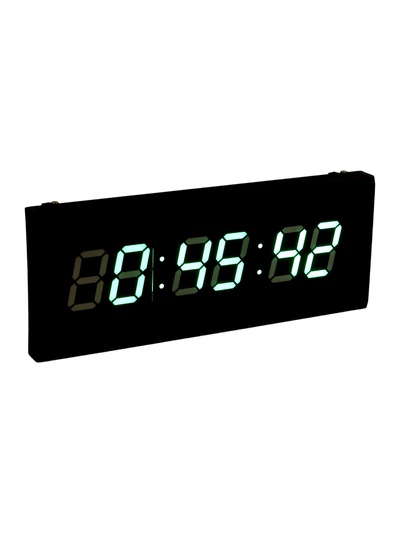 Часы электронные настенные «Соломон», 48×19×3 см, зелёная индикация