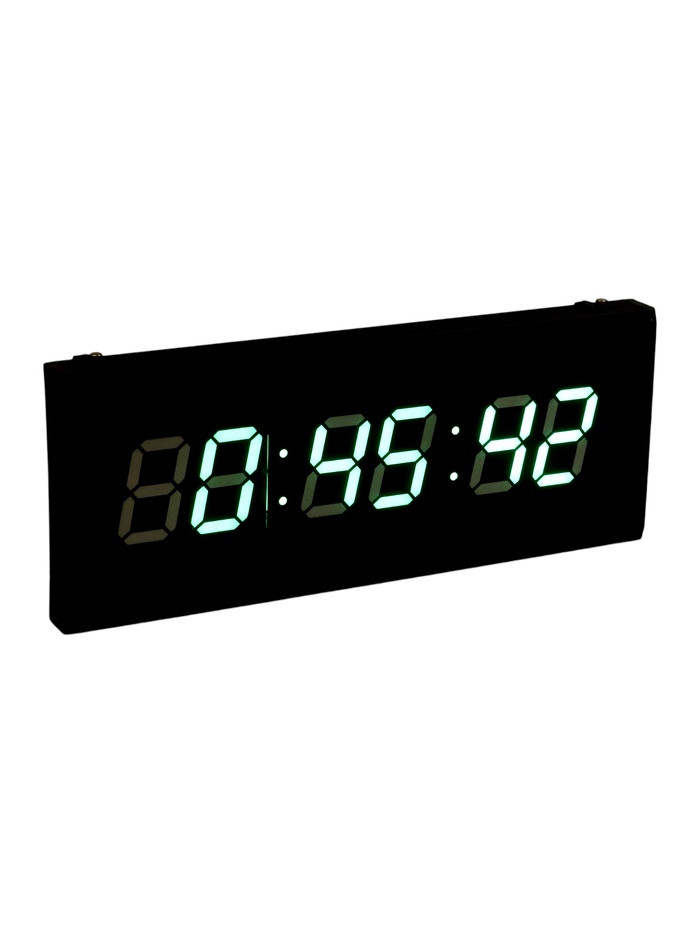 Часы электронные настенные «Соломон», 48×19×3 см, зелёная индикация - Фото 1