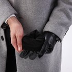Перчатки мужские, безразмерные, с утеплителем, цвет чёрный - фото 22895284