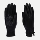 Перчатки женские, безразмерные, с утеплителем, цвет чёрный - фото 319028845