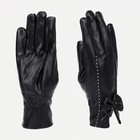 Перчатки женские, безразмерные, без утеплителя, цвет чёрный - фото 9942562