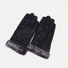 Перчатки мужские, безразмерные, с утеплителем, цвет чёрный - фото 9942577