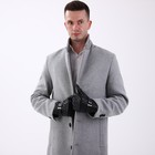 Перчатки мужские, безразмерные, с утеплителем, цвет чёрный - Фото 4