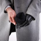 Перчатки мужские, безразмерные, с утеплителем, цвет чёрный - Фото 5