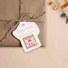 Открытка-шильдик на подарок «Новогодняя почта», 5 × 9,5 см - Фото 3