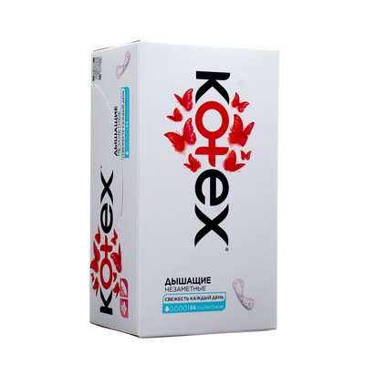 Ежедневные прокладки Kotex, ультратонкие, 56 шт.