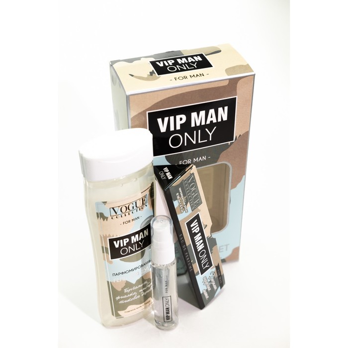 Подарочный набор мужской VIP man only, гель для душа 250 мл, парфюмерная вода 30 мл - фото 1894306561