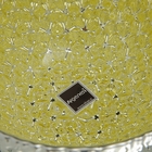 Чаша "Симфония", салатовая, стекло, посеребрение, 13 × 13 × 8 см - Фото 2