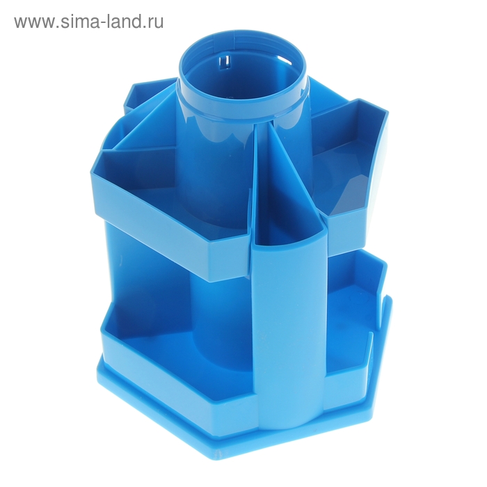 Настольная подставка-органайзер Maxi Desk, вращающийся, без наполнения, BLUE - Фото 1