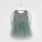 Платье для девочки нарядное KAFTAN, рост 110-116 см (32), зелёное - Фото 16