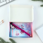Подарочный новогодний набор «Волшебство рядом»: блокнот, карандаши, наклейки и значок - Фото 12